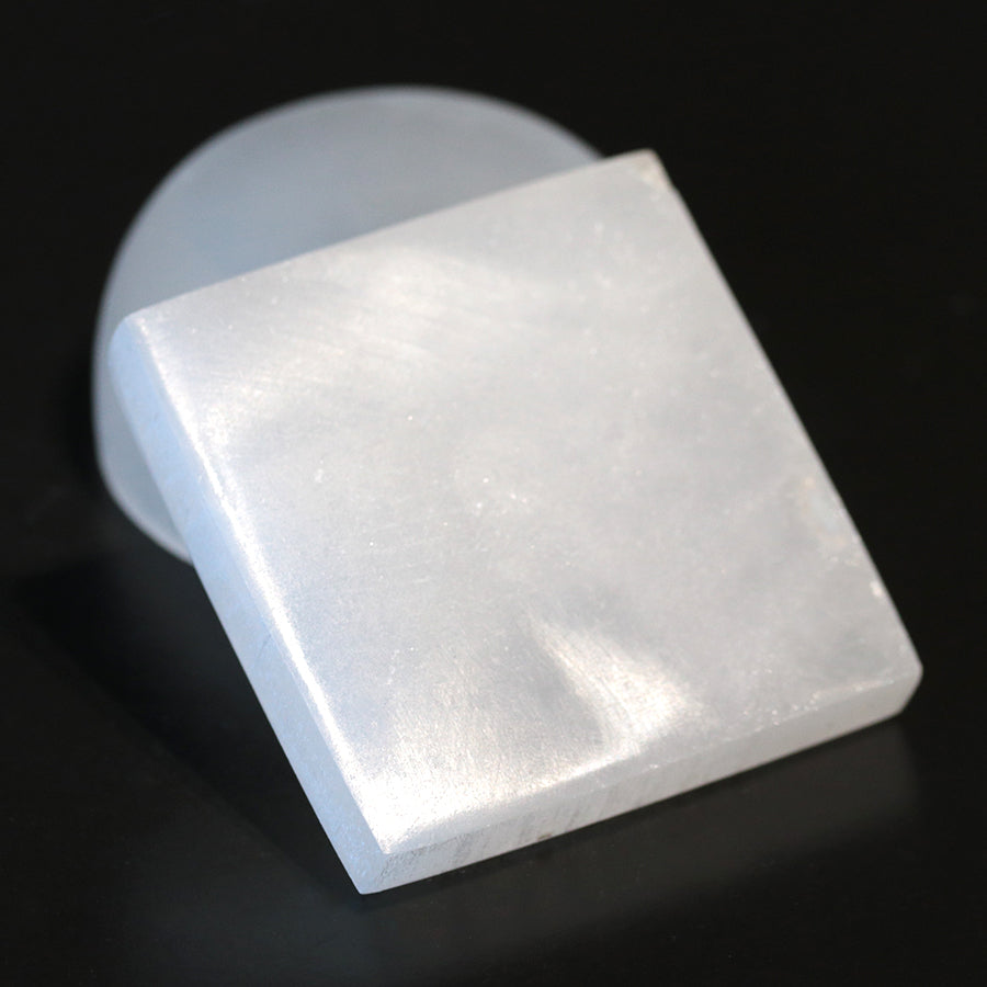 Selenite 72x72mm Square Charging Plate- Limited Editions - Goody Beads