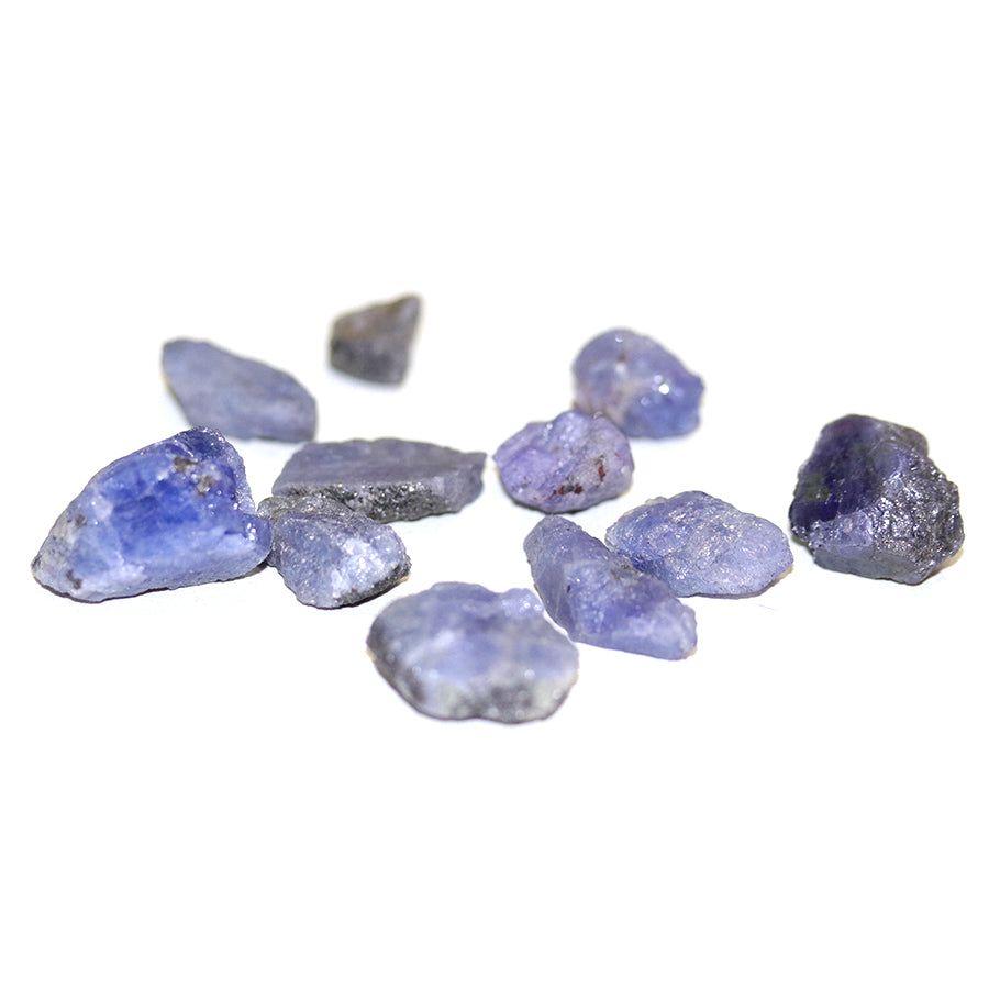 Tanzanite Mixed Size Rough Stones - Limited Editions Gem Jars - Goody Beads