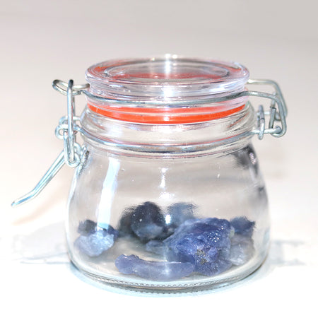 Tanzanite Mixed Size Rough Stones - Limited Editions Gem Jars - Goody Beads