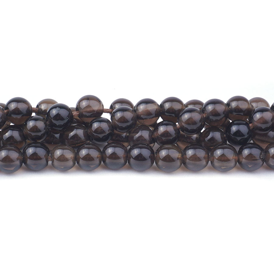 Smoky Quartz 6mm Round - Large Hole Beads - Goody Beads