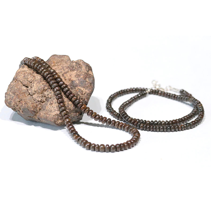 Stone Meteorite 4-5mm Rondelle - 15-16 Inch - Goody Beads