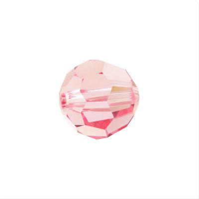 PRESTIGE 8mm Round Crystal Beads Light Rose Style #5000 - Goody Beads