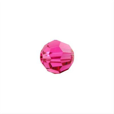 PRESTIGE 6mm Round Crystal Beads Fuchsia Style #5000 - Goody Beads