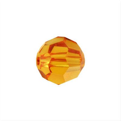 PRESTIGE 8mm Round Crystal Beads Topaz Style #5000 - Goody Beads