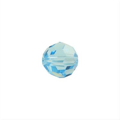 PRESTIGE 6mm Round Crystal Beads Aquamarine Style #5000 - Goody Beads