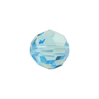 PRESTIGE 8mm Round Crystal Beads Aquamarine Style #5000 - Goody Beads