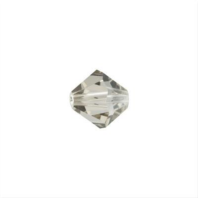 PRESTIGE 6mm Bicone Crystal Silver Shade Finish Style #5328 - Goody Beads