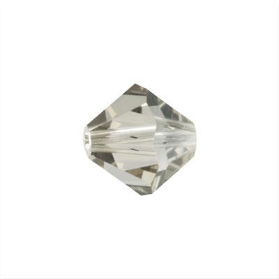 PRESTIGE 8mm Bicone Crystal Silver Shade Finish Style #5328 - Goody Beads