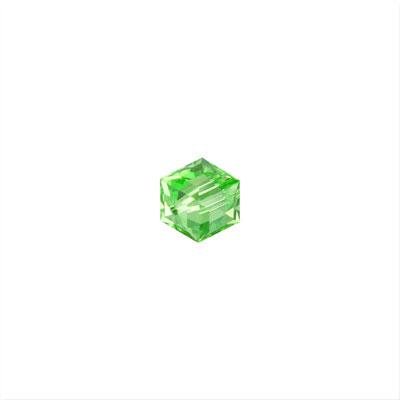 PRESTIGE 4mm Cube Peridot Style #5601 - Goody Beads