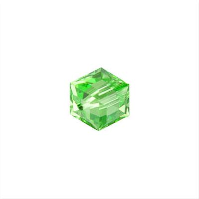 PRESTIGE 6mm Cube Peridot Style #5601 - Goody Beads