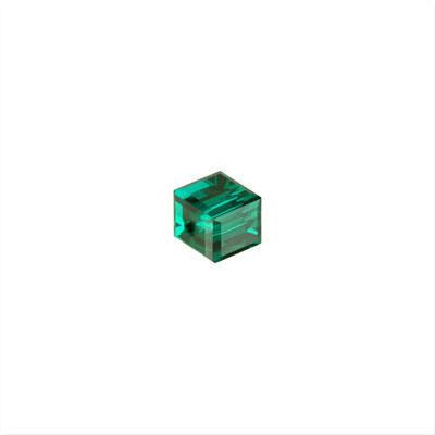 PRESTIGE 4mm Cube Emerald Style #5601 - Goody Beads