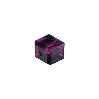 PRESTIGE 6mm Cube Amethyst Style #5601 - Goody Beads