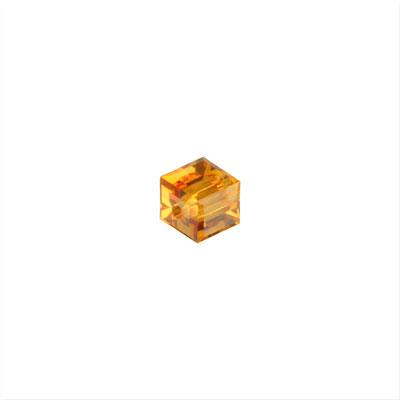 PRESTIGE 4mm Cube Topaz Style #5601 - Goody Beads