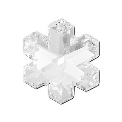 20mm PRESTIGE Crystal Clear Snowflake Pendant Style #6704 - Goody Beads