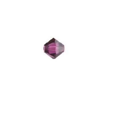 PRESTIGE 3mm Bicone Crystal Beads Amethyst Style #5328 - Goody Beads