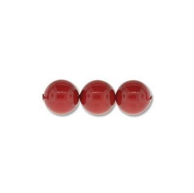 8mm Crystal Red Coral PRESTIGE Pearl - Goody Beads