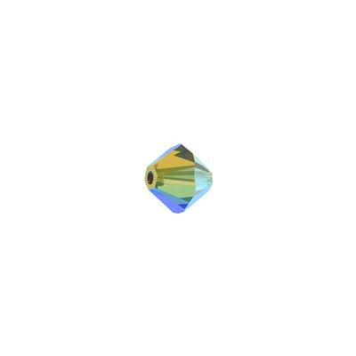 PRESTIGE 4mm Bicone Crystal Iridescent Green Style #5328 - Goody Beads