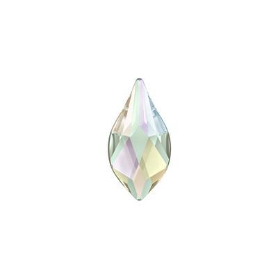 PRESTIGE Crystal 14mm Crystal Clear AB Flame Flat Back - Style 2205 - Goody Beads