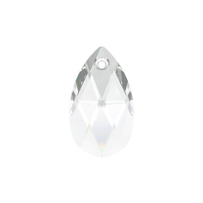 PRESTIGE Crystal 16mm Crystal Clear Pear Shaped Pendant - Style 6106 - Goody Beads