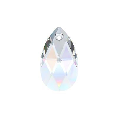 PRESTIGE Crystal 16mm Crystal Clear AB Pear Shaped Pendant - Style 6106 - Goody Beads