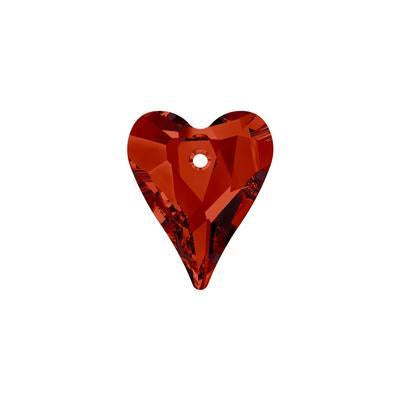 12mm PRESTIGE Crystal Red Magma Wild Heart Pendant Style #6240 - Goody Beads