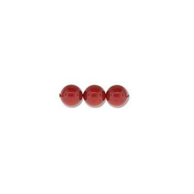 PRESTIGE 2mm Crystal Red Coral Pearl - Goody Beads