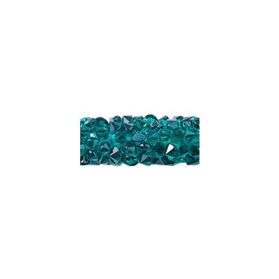 PRESTIGE 15mm Emerald Fine Rocks Tube Crystal Beads Style #5951 - Goody Beads