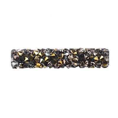 PRESTIGE 30mm Light Colorado Topaz Dorado Fine Rocks Tube Crystal Beads Style #5951 - Goody Beads