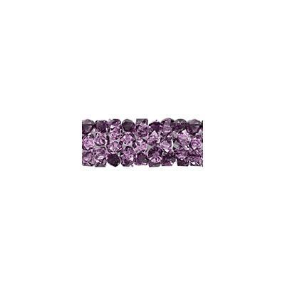 PRESTIGE 15mm Amethyst Fine Rocks Tube Crystal Beads Style #5951 - Goody Beads