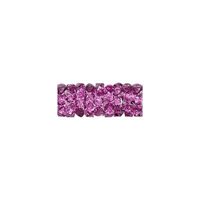 PRESTIGE 15mm Fuchsia Fine Rocks Tube Crystal Beads Style #5951 - Goody Beads