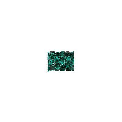 PRESTIGE 8mm Emerald Fine Rocks Tube Crystal Beads Style #5951 - Goody Beads