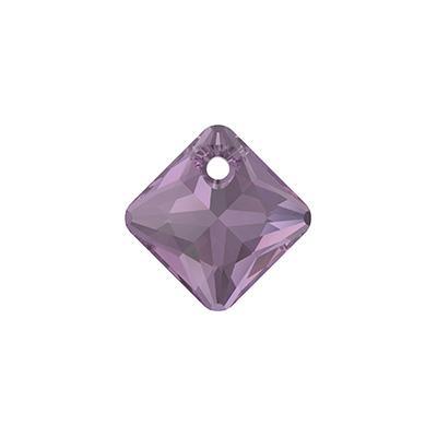 PRESTIGE 11.5mm Amethyst Princess Cut Crystal Pendant - Style 6431 - Goody Beads