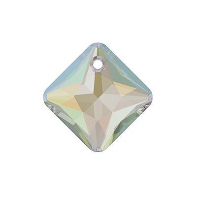 PRESTIGE 16mm Crystal AB Princess Cut Crystal Pendant - Style 6431 - Goody Beads