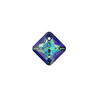 PRESTIGE 9mm Crystal Bermuda Blue Princess Cut Crystal Pendant - Style 6431 - Goody Beads