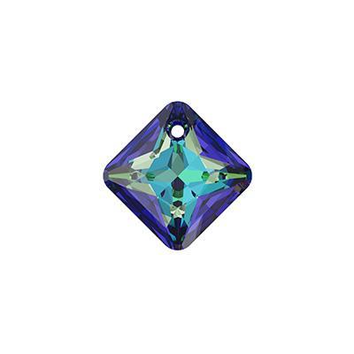 PRESTIGE 11.5mm Crystal Bermuda Blue Princess Cut Crystal Pendant - Style 6431 - Goody Beads