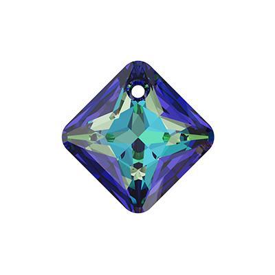 PRESTIGE 16mm Crystal Bermuda Blue Princess Cut Crystal Pendant - Style 6431 - Goody Beads