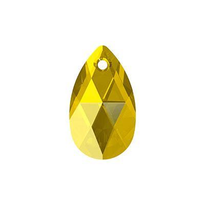 PRESTIGE Crystal 16mm Light Topaz Pear Shaped Pendant - Style 6106 - Goody Beads