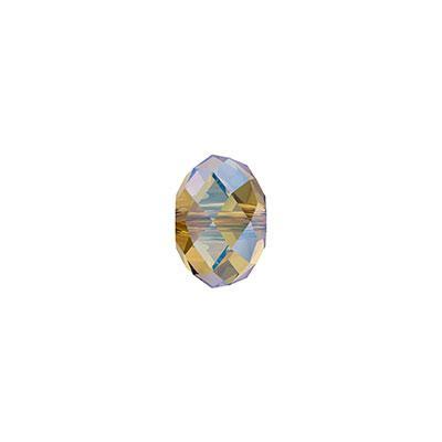 PRESTIGE Crystal 6mm Light Topaz Shimmer 2x Briolette Bead - Style 5040 - Goody Beads