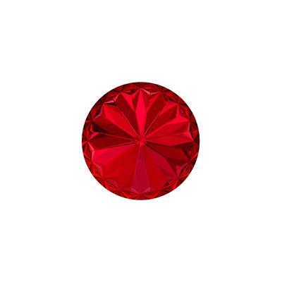 PRESTIGE Crystal 14mm Scarlet Rivoli Crystal Style #1122 - Goody Beads