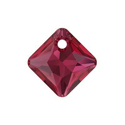 PRESTIGE 16mm Scarlet Princess Cut Crystal Pendant - Style 6431 - Goody Beads