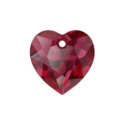 PRESTIGE 14.5mm Scarlet Crystal Heart Cut Pendant - Style 6432 - Goody Beads