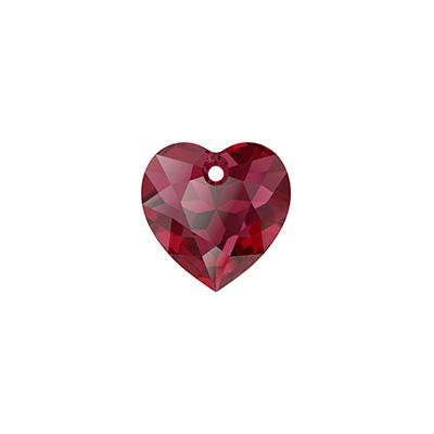 PRESTIGE 8mm Scarlet Crystal Heart Cut Pendant - Style 6432 - Goody Beads