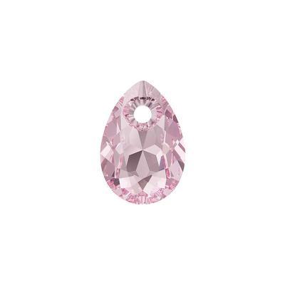 PRESTIGE crystal 11.5mm Light Rose Pear Cut Pendant - Style 6433 - Goody Beads