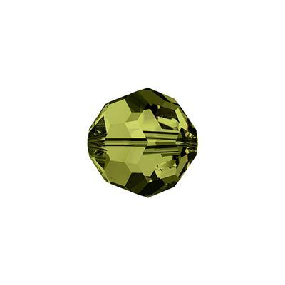 PRESTIGE crystal 8mm Olivine Round Bead - Style 5000 - Goody Beads