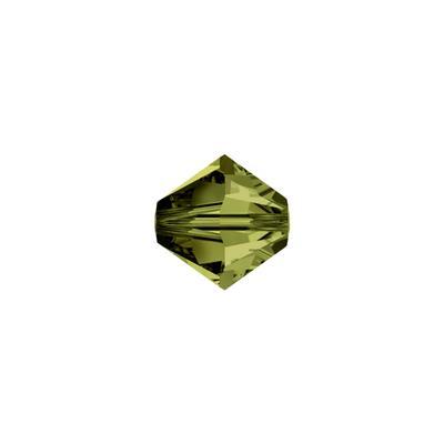 PRESTIGE crystal 6mm Olivine Bicone Bead - Style 5328 - Goody Beads