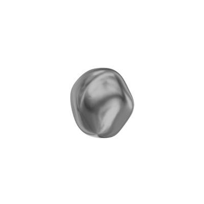 Swarovski® 12mm Dark Grey Crystal Baroque Round Pearl - Style 5841 - Goody Beads