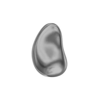 Swarovski® 16mm Dark Grey Crystal Baroque Drop Pearl - Style 5843 - Goody Beads