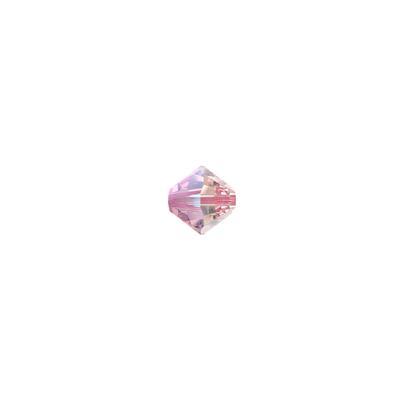 PRESTIGE crystal 3mm Light Rose Shimmer Bicone Beads - Style 5328 - Goody Beads