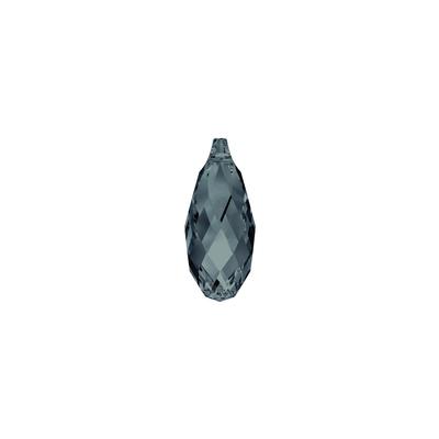 PRESTIGE Crystal 11mm Graphite Briolette Pendant - Style 6010 - Goody Beads