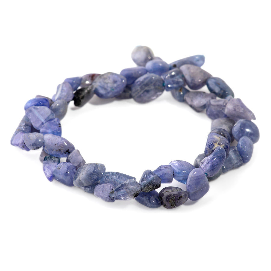 Tanzanite 4x6-6x8mm Pebble - 15-16 Inch